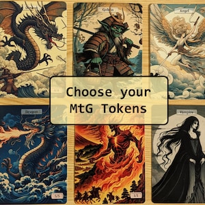 Scegli i tuoi segnalini personalizzati/terre base per Magic the Gathering