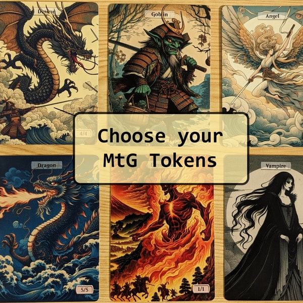 Choose your Custom Tokens for Magic the Gathering