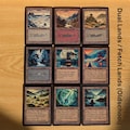 Old School Dual Lands / Fetchlands (double sided custom lands for Magic the Gathering)