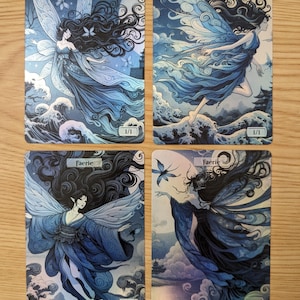 4 gettoni Faerie foil per Magic the Gathering (gettoni vampiro sul retro)