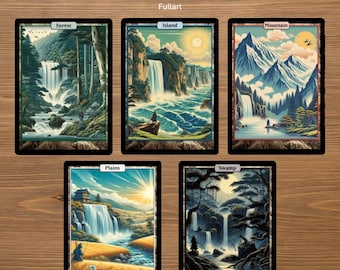 20 Japanese Style Basic Lands for Magic the Gathering (custom Full