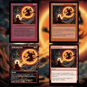 Carta de teste personalizada Deflecting Swat para Magic the Gathering (sem bordas, oldschool, pré-moderna ou moldura regular) - Versão B