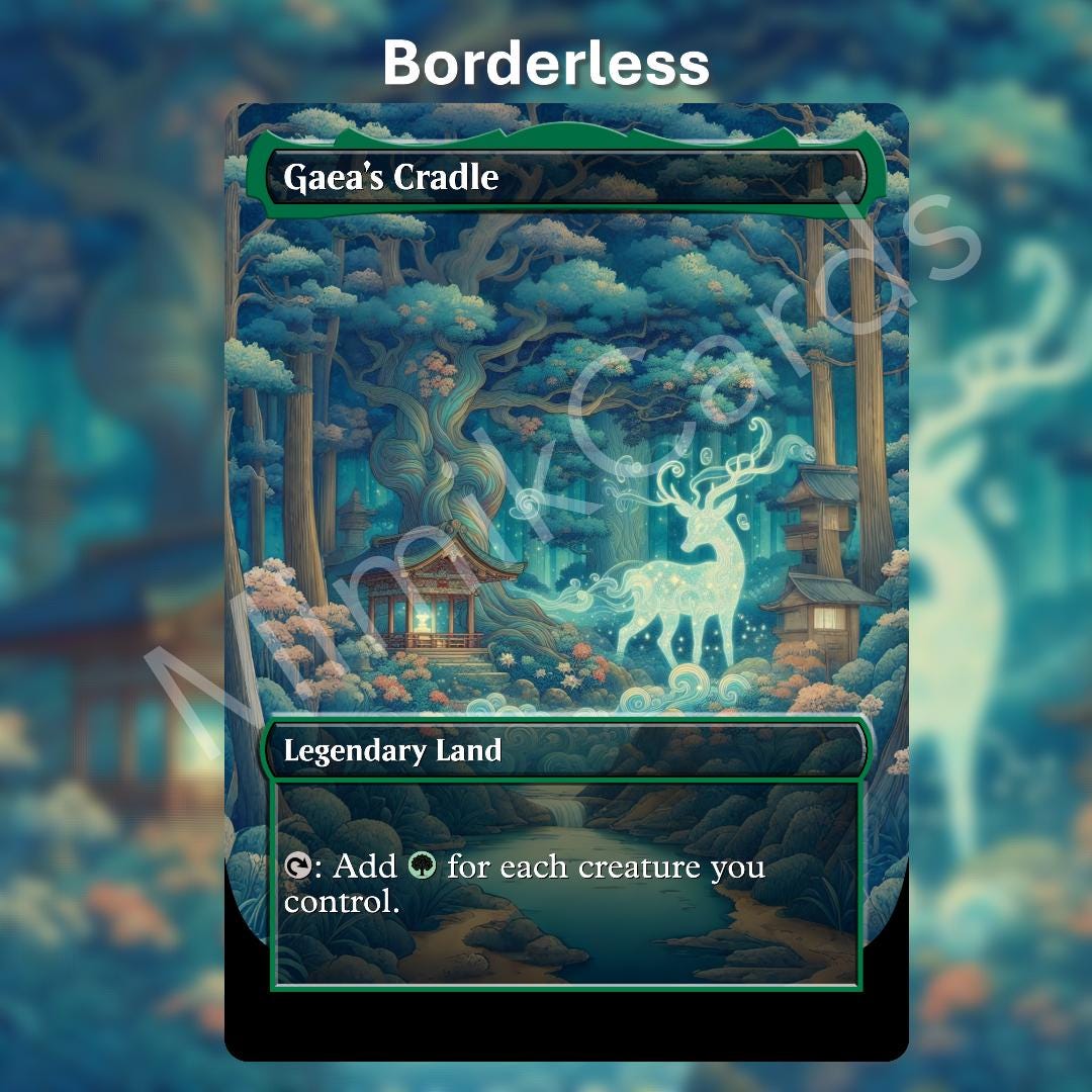 Gaea's Cradle Custom Playtest Card for Magic the Gathering (borderless ...