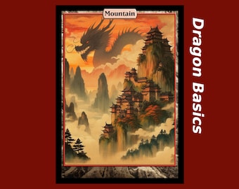 20 Dragon Basic Lands for Magic the Gathering (custom full art)