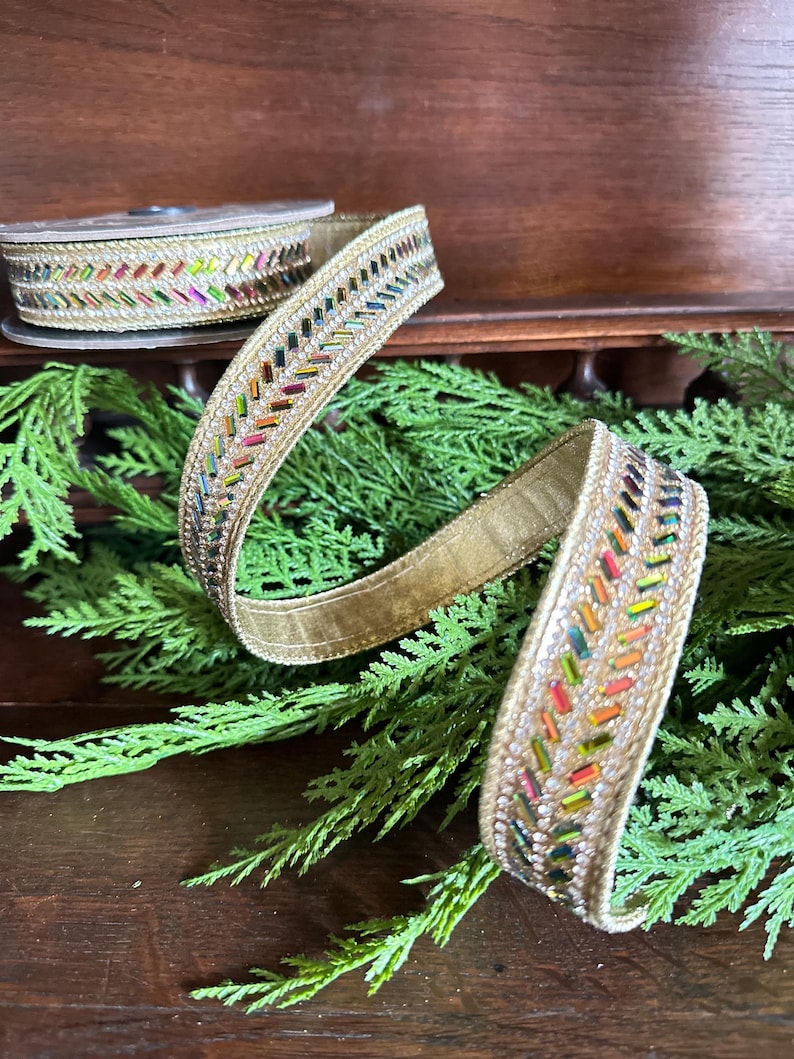 Designer Wired Ribbon, Luxury Ribbon, Wreath Ribbon, Bow Making Ribbon ...
