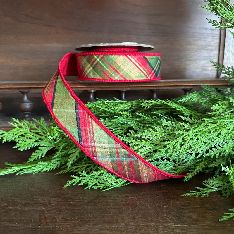 Plaid Ribbon Etsy