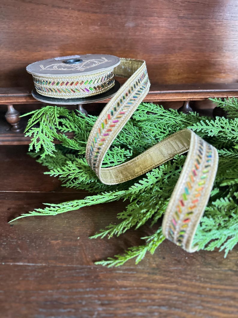 Pastel Metallic Wired Ribbon Easter Ribbon Spring Ribbon Designer ...