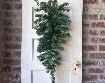 Evergreen Swag Green Swag Evergreen Teardrop Swag Pine Teardrop Swag Artificial Swag Fake Evergreen Swag Faux Pine Swag 24" or 30"