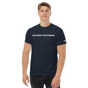 歩く証言 2COR. 1:3-4 Tシャツ、美しいクリスチャンシャツ、信仰の人、聖書の一節の服、クリスチャンギフトのアイデア男性