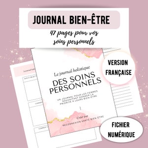 Personal care journal, personal care planner, self-care habits tracker, wellness journal, personal care notebook