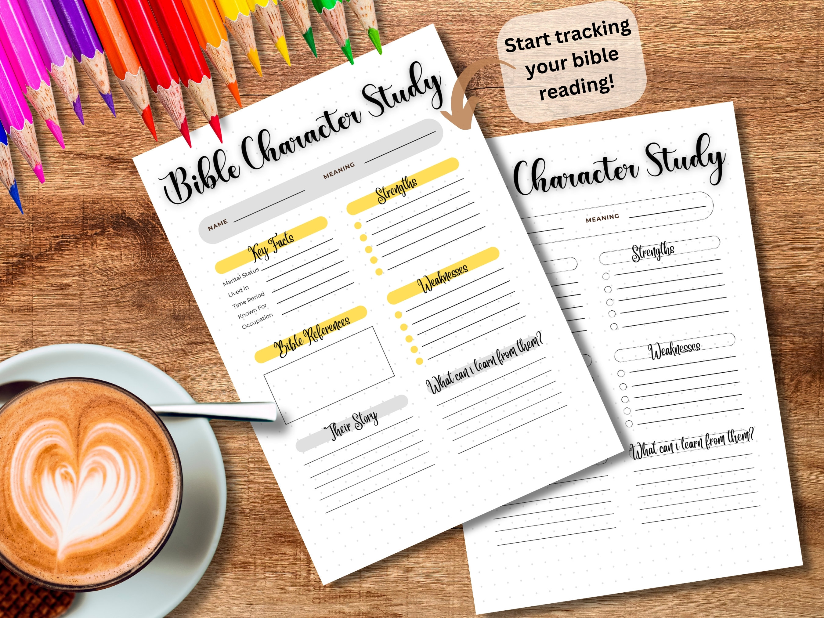 Bible Character Study Guide Printable | Bible Study Guide | Devotional ...