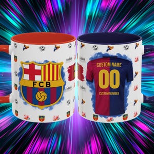 Unique 11oz Mug with Personalized Jersey Name and Number Accents