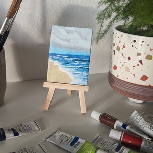 Zandstrand - Origineel Acryl schilderij op doek