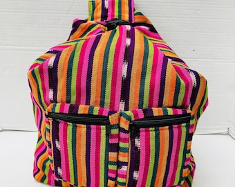 Authentic Handmade Guatemalan Backpack, One of a Kind  display picture 3