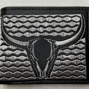 Men’s Mexican embroidery Bull wallet