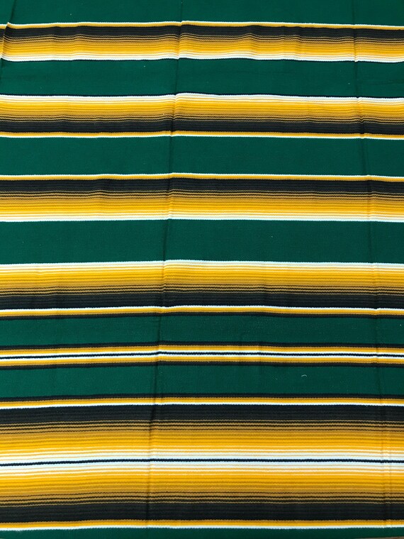 Coperta Messicana Con Motivo Thunderbird Color Verde Acqua E Nappe - Foto 10