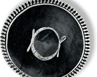 メキシカン ピンク チャーロ ソンブレロ シルバー トリム 大人用