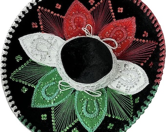 Embroidered Mariachi Sombrero: Traditional Mexican Charro Hat