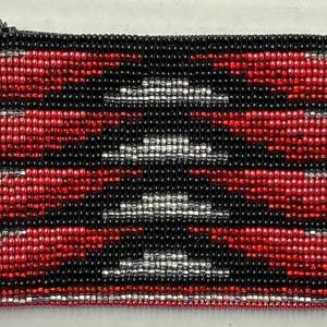 Guatemala Handmade Beaded Coin Purse. Zipper Coin Pouch. Birthday Gift For Her.
