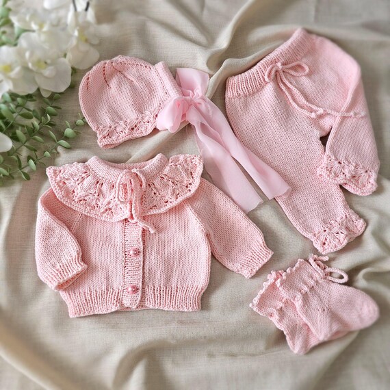 Newborn Baby Girl Coming Home Outfit Organic Cotton Baby Clothing Set Baby Girl Clothes Baby Girl Gift Etsy