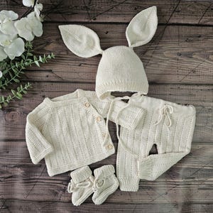 Conjunto para recién nacido que regresa a casa, ropa de punto para bebé, conjunto de hospital para bebé, regalo para bebé recién nacido