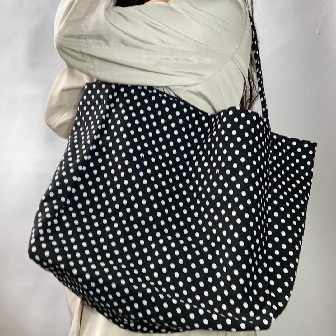 Vintage 2000’s J Crew polka dot yellow tote bag