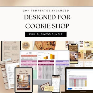 Cookie Business Shop Bundle: Canva Templates (Digital Download)