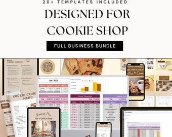 Pack Cookie Business Shop : modèles Canva (téléchargement numérique)