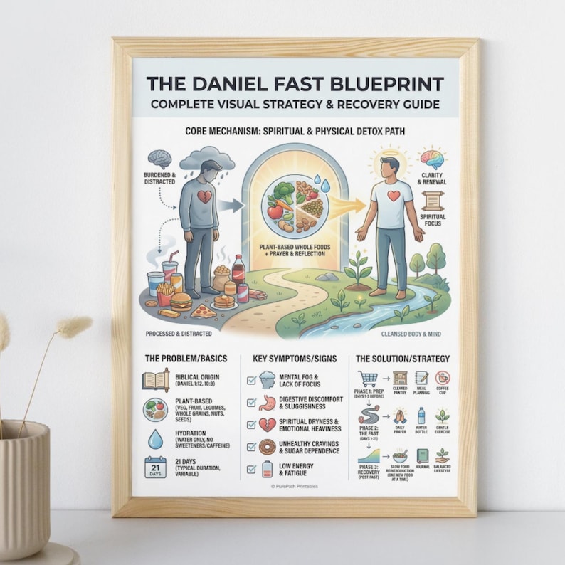 Daniel Fast Food List Printable PDF | Bible Diet Grocery Shopping Guide ...