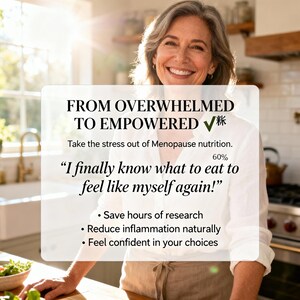 Menopause & Perimenopause Food List Printable Nutrition Chart Hormone Balance Diet Guide Phytoestrogen Infographic PDF Visual Poster