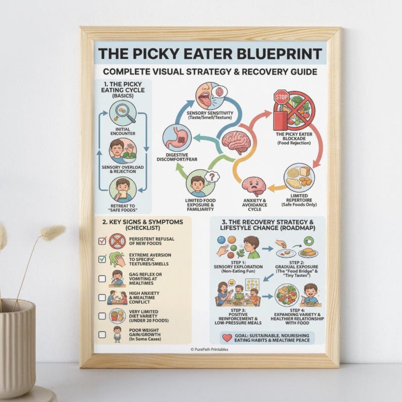 Picky Eater Food List PDF: Kids Sensory Grocery Tracker | Eat Limit ...