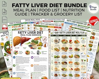 Fatty Liver Diet Meal Plan + Food List: Liver Health Weight Loss Nutrition Guide PDF
