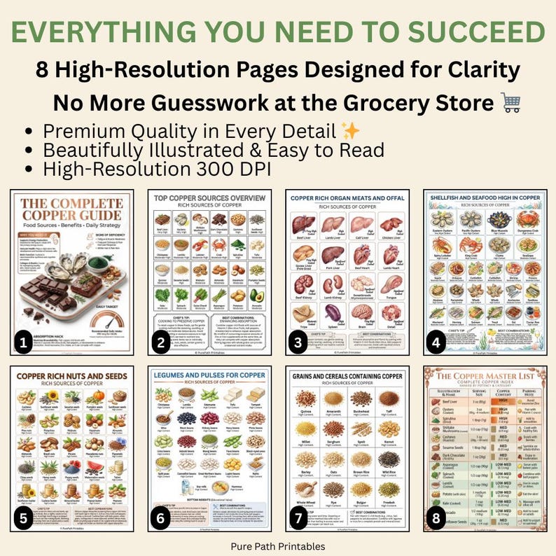 Copper Deficiency Diet Guide | High Mineral Nutrition Food Sources ...