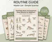 7-Day Home Workout Plan | No Equipment Full Body Fitness (Printable PDF)