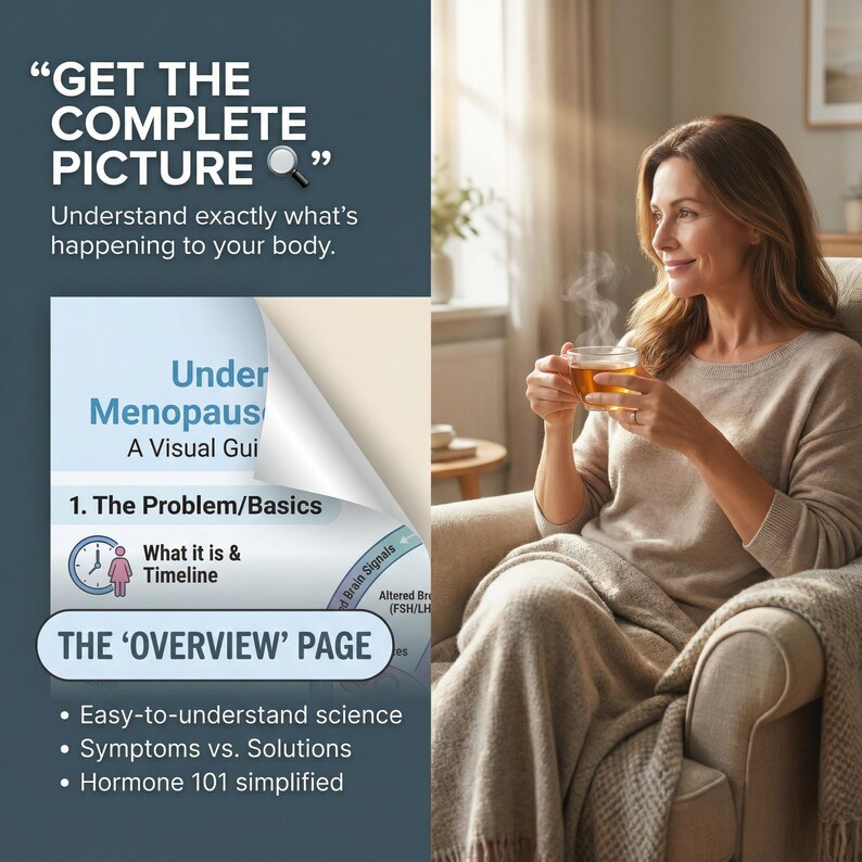 Menopause & Perimenopause Food List Printable Nutrition Chart Hormone Balance Diet Guide Phytoestrogen Infographic PDF Visual Poster