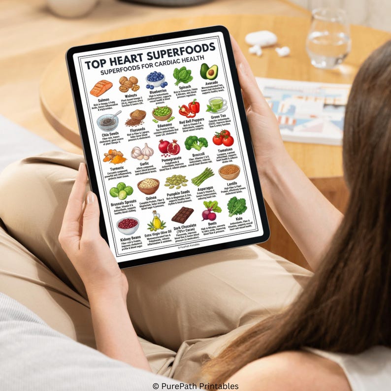 Heart Healthy Food List: Printable Grocery Shopping Guide ...