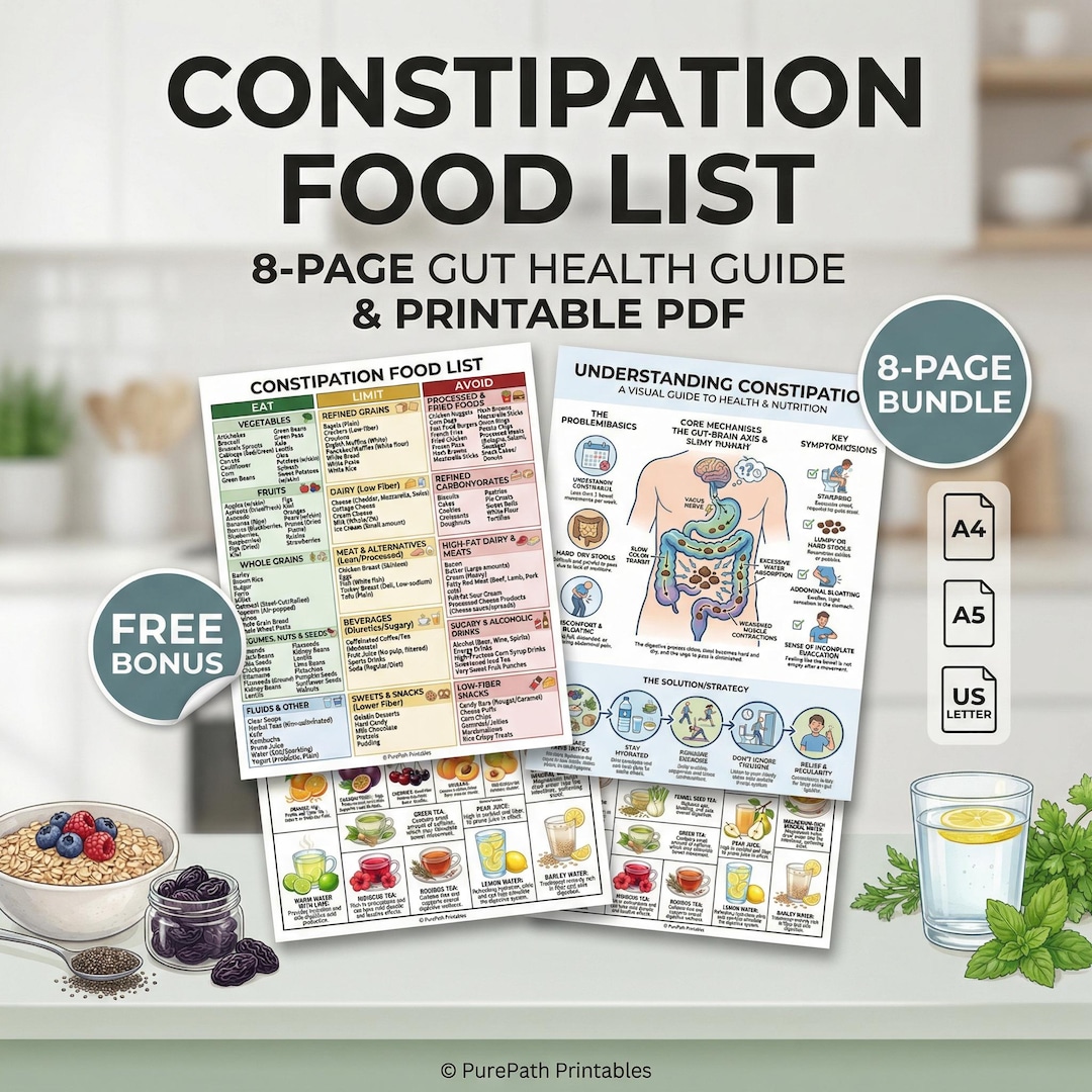 Cheo Constipation Chart.pdf Constipation Food List | High Fiber Diet Guide | Health Nutrition Chart ...