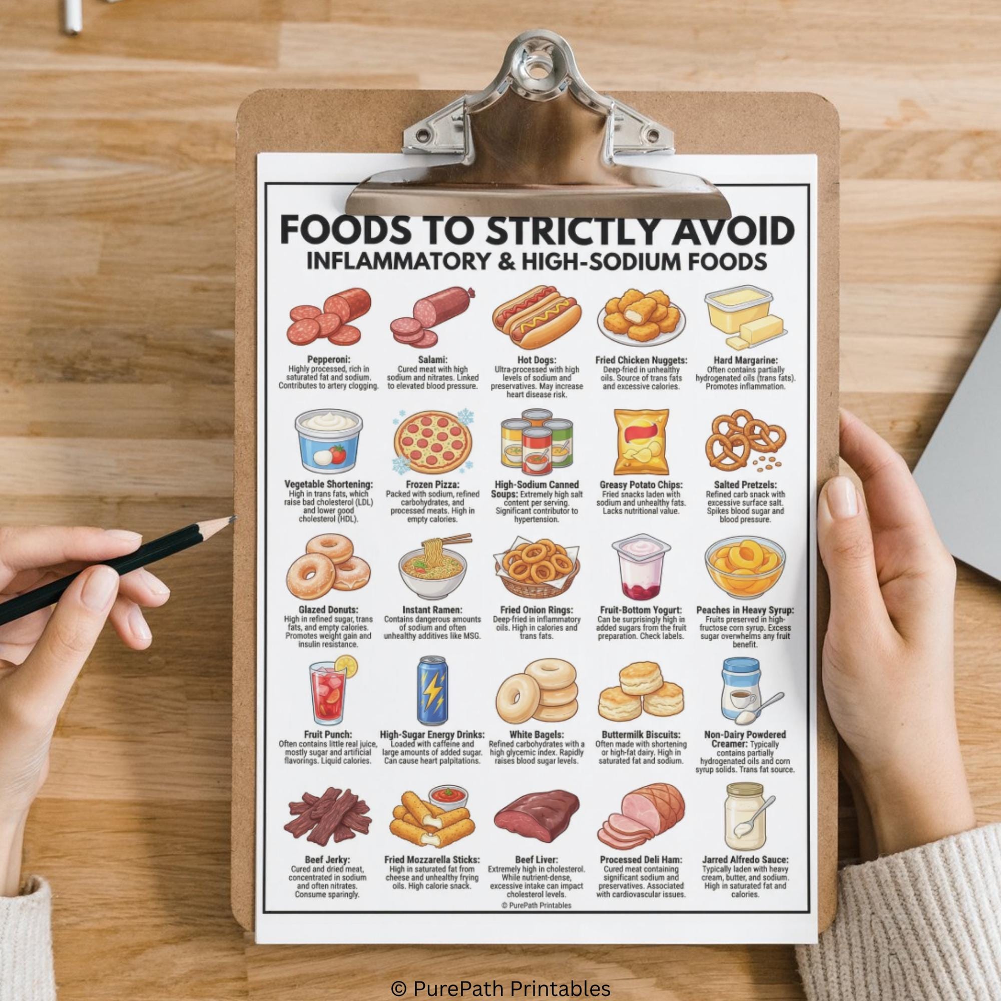 Heart Healthy Food List: Printable Grocery Shopping Guide ...