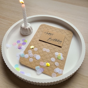 Geburtstagsgeschenk Mitbringsel Kleinigkeit to go - Gugelhupf Mini-Kerze