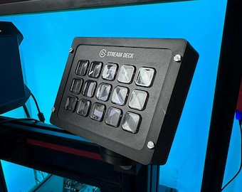 Soporte giratorio para Elgato Stream Deck MK1 Simracing Soporte giratorio para Elgato Stream Deck MK1 Perfil de aluminio Simrig Soporte giratorio Stream Deck