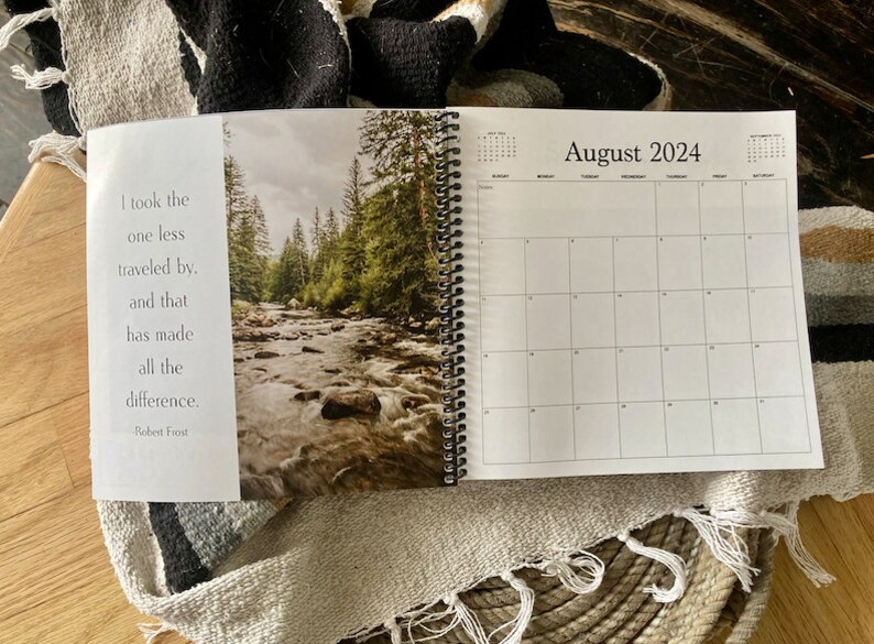 2024 Calendar, 8x8 Travel Calendar, 2024 Classic Travel Calendar, 2024