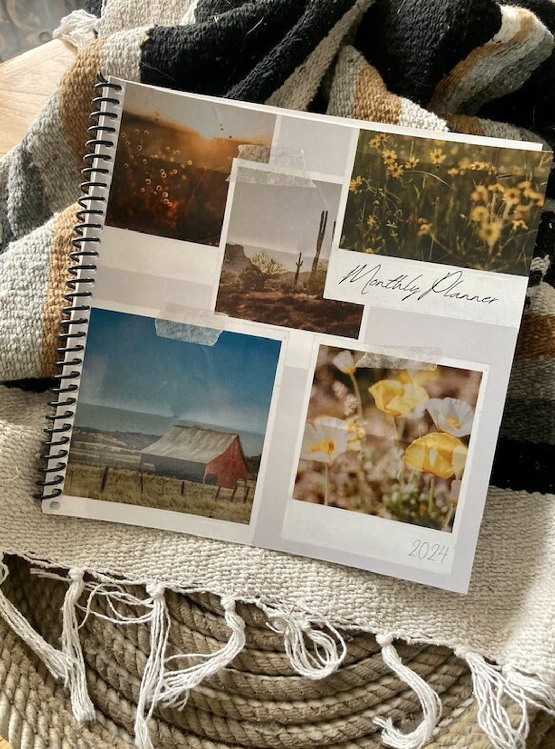 2024 Calendar, 8x8 Travel Calendar, 2024 Landscapes Travel Calendar