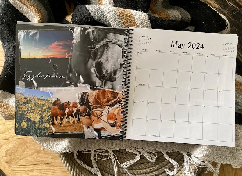2024 Calendar, 8x8 Travel Calendar, 2024 Western Travel Calendar, 2024