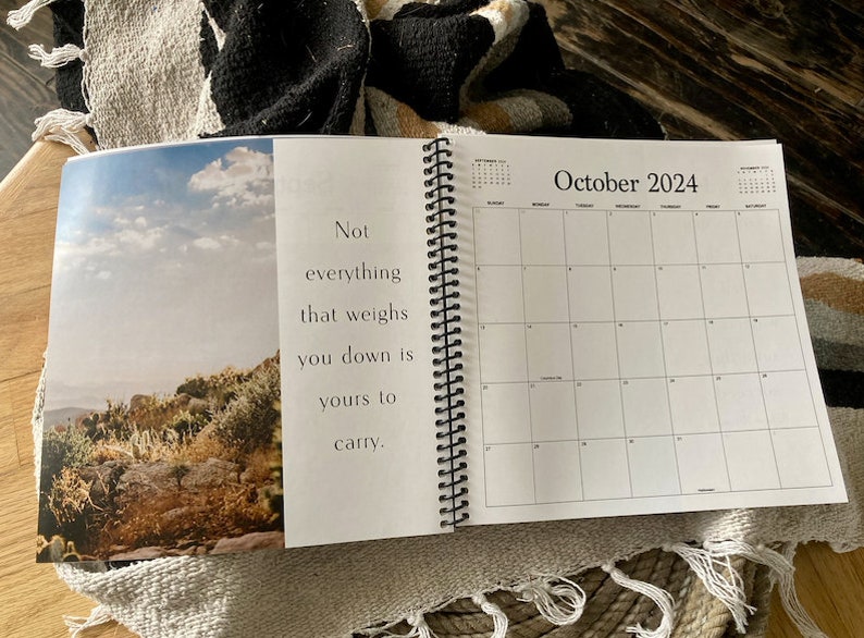 2024 Calendar, 8x8 Travel Calendar, 2024 Classic Travel Calendar, 2024