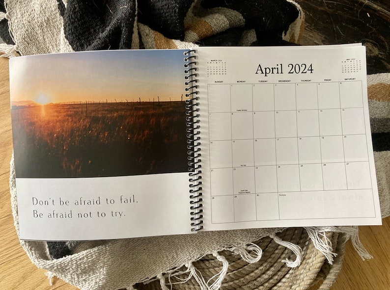 2024 Calendar, 8x8 Travel Calendar, 2024 Classic Travel Calendar, 2024