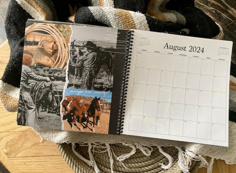 2024 Calendar, 8x8 Travel Calendar, 2024 Western Travel Calendar, 2024