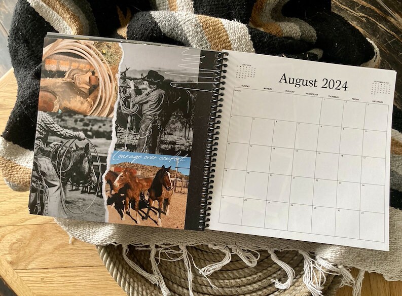 2024 Calendar, 8x8 Travel Calendar, 2024 Western Travel Calendar, 2024
