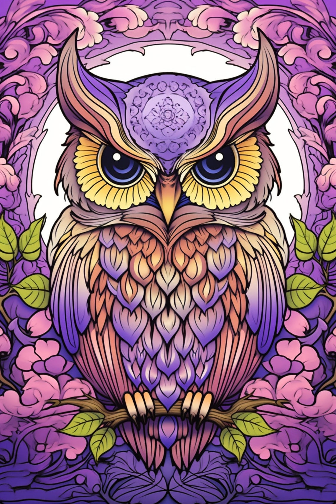 30 Owl Mandala Coloring Pages, Adult Mandala Coloring Pages, Digital ...