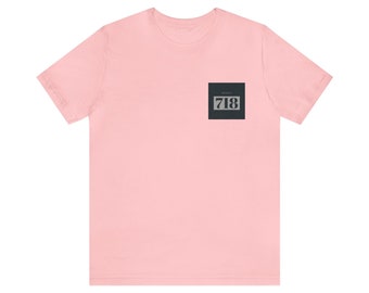 718 area code tshirt, great for and casual occassion