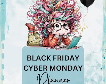Black Friday Planner, Content Planner, Social Media Planner, Cyber Monday, Sales Tracker, Inventory Management, Etsy Seller, Sales Planner